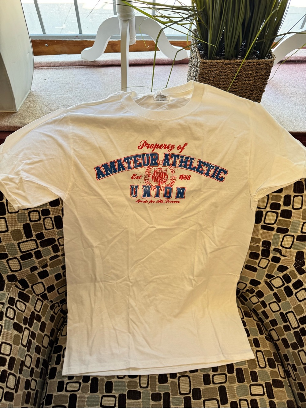 White Graphic Crewneck T-Shirt